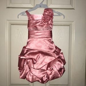 Coral party dress